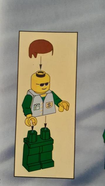 Gezocht! Lego bovenlijf van poppetje beschikbaar voor biedingen