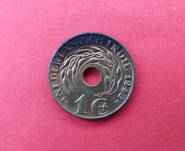 1 Cent 1942 (P) Nederlandsch-Indië, Postzegels en Munten, Munten | Nederland, Losse munt, Ophalen of Verzenden