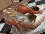 Perla hakken pumps maat 37,5 zgan 100% leer, Kleding | Dames, Schoenen, Oranje, Zo goed als nieuw, Schoenen met hoge hakken, Perla