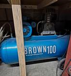 Compressor brown 100 liter, Doe-het-zelf en Verbouw, Compressors, Ophalen, 6 tot 10 bar, Zo goed als nieuw, 25 tot 100 liter