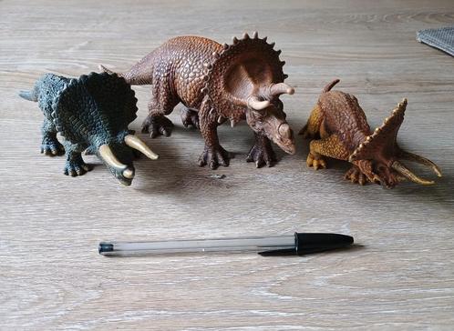 Schleich en collecta triceratops dinosaurus dino saurus, Verzamelen, Dierenverzamelingen, Gebruikt, Beeldje of Figuurtje, Overige soorten