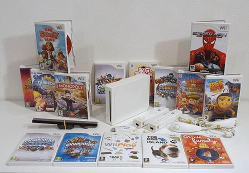 Nintendo Wii Bundel – Compleet met 2 Controllers, 15 Spellen, Spelcomputers en Games, Spelcomputers | Nintendo Wii, Gebruikt, Met 2 controllers