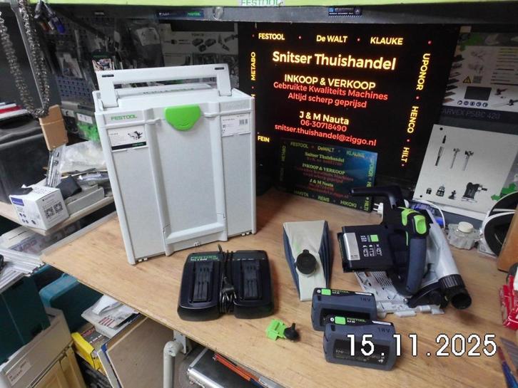 Festool Invalzaag., Doe-het-zelf en Verbouw, Gereedschap | Zaagmachines, Zo goed als nieuw, Invalzaag, 1200 watt of meer, 30 tot 70 mm