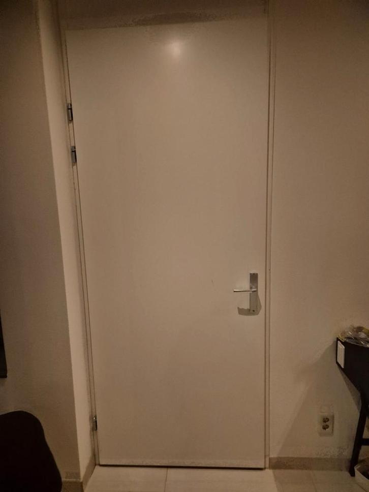 4 Binnendeuren (2L, 2R, incl. beslag), Doe-het-zelf en Verbouw, Deuren en Horren, Gebruikt, Binnendeur, 200 tot 215 cm, Ophalen