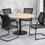 MN Vergadertafel Rond Design Kolomvoet 120 cm