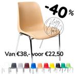 Kuipstoel Helene beige kantinestoelen stapelstoelen Helene, Everardo, Marconiweg 10 Zeewolde, Nieuw, Info@everardo.nl