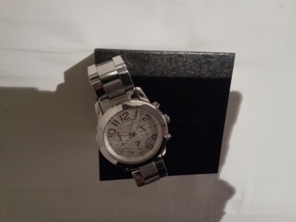 Michael Kors horloge, zilver/rosé, Overige merken, Staal, Ophalen of Verzenden, Zo goed als nieuw