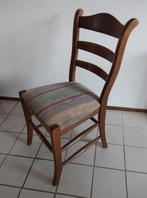 4 Oisterwijk eiken eetkamerstoelen - eettafelstoelen, Ophalen, Hout, Gebruikt, Bruin