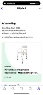 Douchestoel, Ophalen, Gebruikt