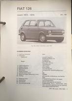 Fiat 126 1973-74. Olyslagers autotechnisch handboek 69 blz., Ophalen of Verzenden