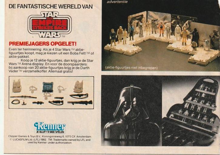 Retro reclame 1982 Star Wars Kenner actie figuurtjes, Verzamelen, Retro, Overige typen, Verzenden