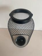 Zwarte metalen kandelaar - TOPPIG IKEA, Zwart, Ophalen of Verzenden, Zo goed als nieuw, Metaal