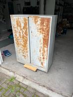 Stalen kast, Huis en Inrichting, Kasten | Roldeurkasten en Archiefkasten, Ophalen, Gebruikt, 100 tot 150 cm, Meerdere deuren