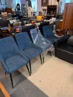 Set van 4 blauwe stoelen, Ophalen, Blauw, Zo goed als nieuw, Vier