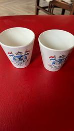 Bekers ter ere van huwelijk Beatrix, Ophalen of Verzenden, Gebruikt, Servies