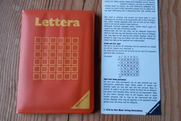 Lettera Ravensburger Bordspel, reisspel, "mini scrabble", Hobby en Vrije tijd, Gezelschapsspellen | Bordspellen, Zo goed als nieuw