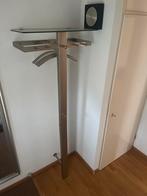 Moderne Staande Kapstok met Glazen Plank, Ophalen of Verzenden, Zo goed als nieuw, Metaal, Staande kapstok