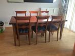 Prachtige antieke tafel met zes stoelen., Ophalen