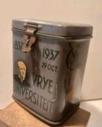 Vroeg (1937) collectebusje vrije universiteit, Verzamelen, Ophalen of Verzenden, Zo goed als nieuw, Metaal of Blik, Overige thema's