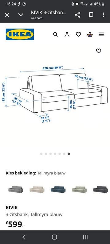 Ikea Kivik driezietsbank - afbeelding 3