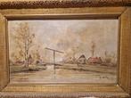 Origineel schilderij van Anthony Beek, gesigneerd, ingelijst, Antiek en Kunst, Ophalen of Verzenden