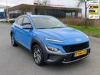 Hyundai Kona 1.6 GDI HEV Fashion Aut, Trekhaak, Cam, Cruise/, Stof, Gebruikt, Euro 6, Blauw