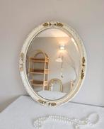 Vintage ovale spiegel – Pieterman Schiedam, Huis en Inrichting, Woonaccessoires | Spiegels, Ophalen, Minder dan 50 cm, Zo goed als nieuw