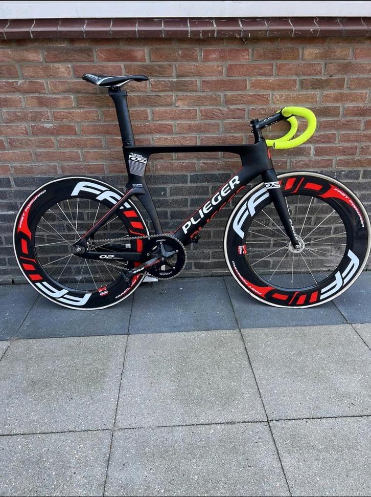 Plieger Merckx Baanfiets Carbon, Fietsen en Brommers, Fietsen | Racefietsen, Zo goed als nieuw, Overige merken, Meer dan 20 versnellingen