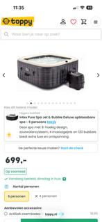 Intex pure spa, Ophalen of Verzenden, Zo goed als nieuw, Filter, Opblaasbaar