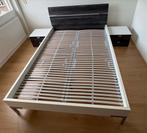 Bed 140 x 200 + 2 Nachtkastjes (Beter Bed / ikea) wit, Huis en Inrichting, Slaapkamer | Bedden, Ophalen, Overige materialen, Gebruikt