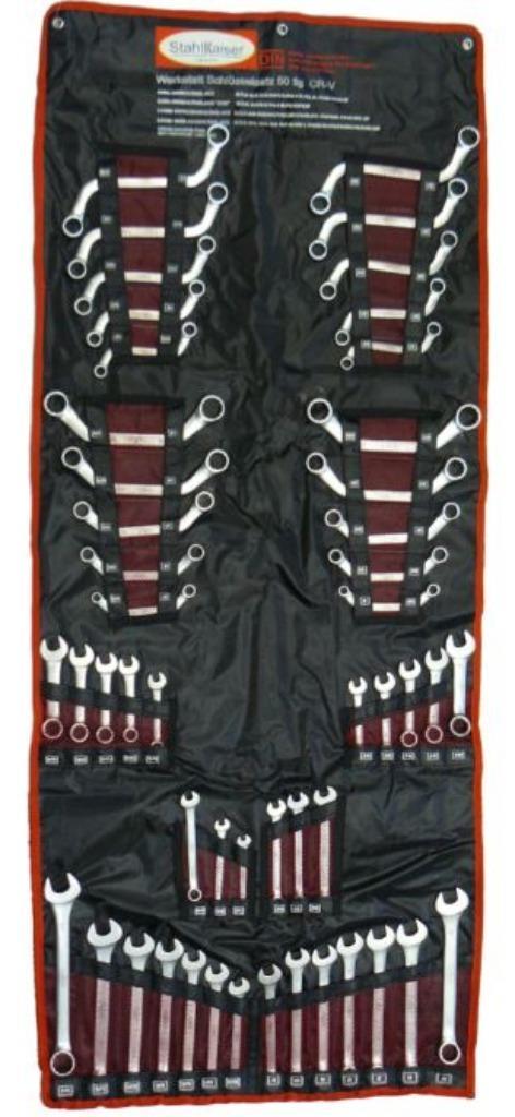 Ring-steeksleutelset 50-dlg. CV, Inch + metrisch maten.Nieuw, Auto diversen, Autogereedschap, Nieuw, Ophalen of Verzenden