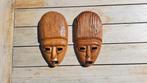 2 Afrikaanse maskers jaren '60, Ophalen of Verzenden