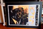 "Jazz Festival" Groot zeefdruk met zwarte passe-partout, Antiek en Kunst, Kunst | Litho's en Zeefdrukken, Ophalen of Verzenden