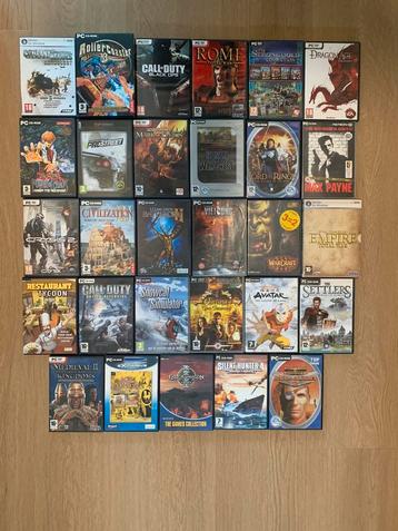 Verzameling PC games | 29x | verzenden mogelijk beschikbaar voor biedingen