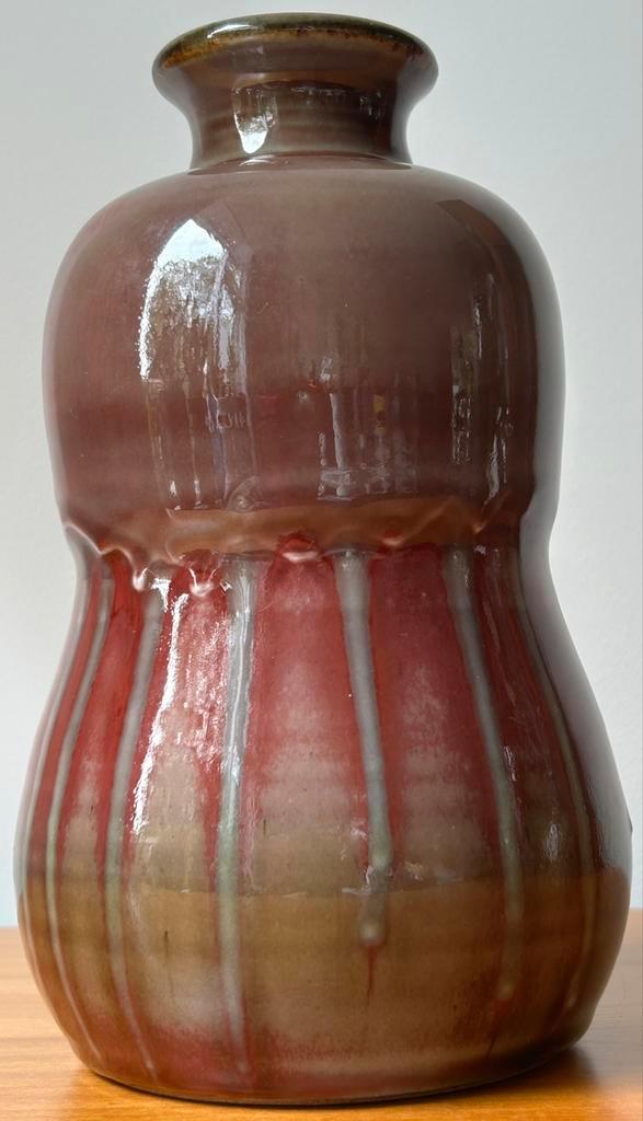 C.DANGON Salins Frankrijk 1950 oxblood studio keramiek vaas, Antiek en Kunst, Antiek | Vazen, Ophalen of Verzenden