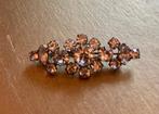vintage boho strass stenen antieke broche costume jewelry, Ophalen of Verzenden, Overige materialen, Broche
