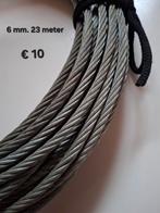 Staaldraad nieuw 6 mm stuk van 23 meter, Ophalen of Verzenden, Nieuw
