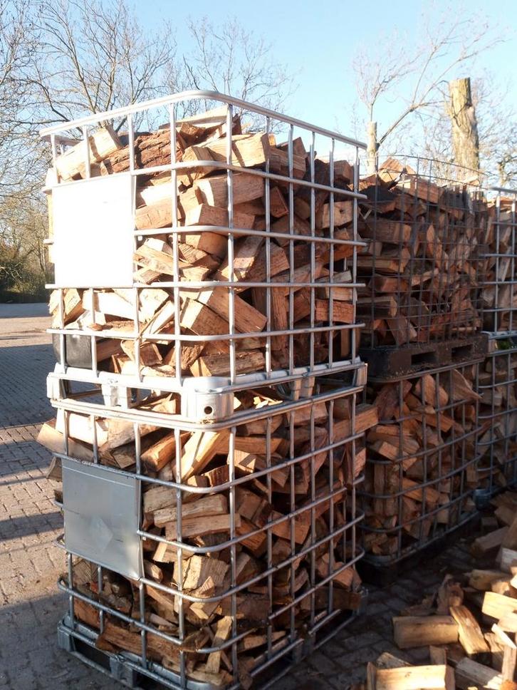 Haardhout brandhout kachelhout aanmaakhout stammen, Tuin en Terras, Haardhout, Blokken, 6 m³ of meer, Ophalen of Verzenden