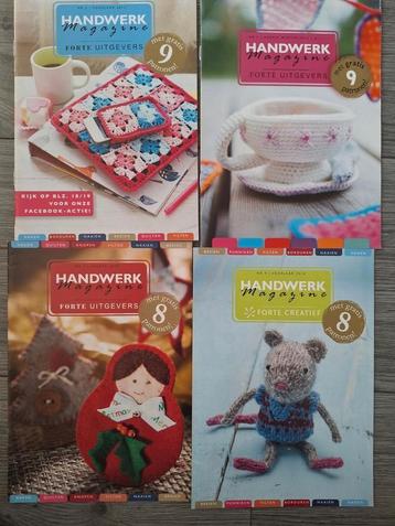 4 x Handwerk magazine haken,breien, borduren naaien enz beschikbaar voor biedingen