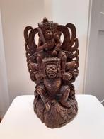houtsnijwerk 33 cm Vishnu en Garuda, Bali, Ophalen of Verzenden