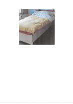 eenpersoons bed met nieuw matras, Beige, 90 cm, Gebruikt, Eigentijds