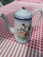 Antieke emaille Franse koffiekan, Ophalen of Verzenden
