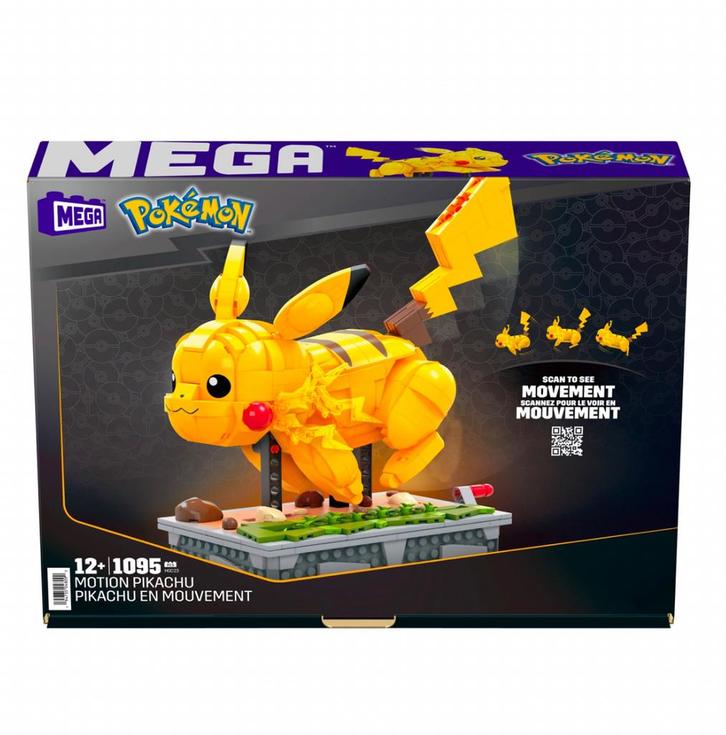 Mega Construx Pokémon Bewegende Pikachu, Kinderen en Baby's, Speelgoed | Bouwstenen, Nieuw, Overige merken, Ophalen of Verzenden
