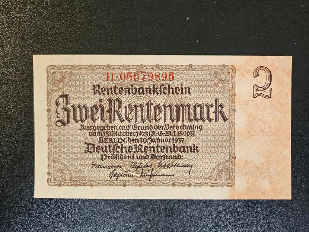 Duitsland pick 174b 1937 zf+, Ophalen of Verzenden, Duitsland, Los biljet