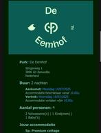 Centerparcs, Drie personen of meer, Cadeaubon, Bungalowpark