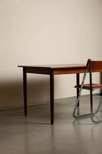 Vintage teak eettafel of bureau, Ophalen, 100 tot 150 cm, 50 tot 100 cm, Zo goed als nieuw