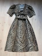 Ganni Jurk - Luipaardprint - Maat 40, Maat 38/40 (M), Bruin, Ganni, Ophalen of Verzenden