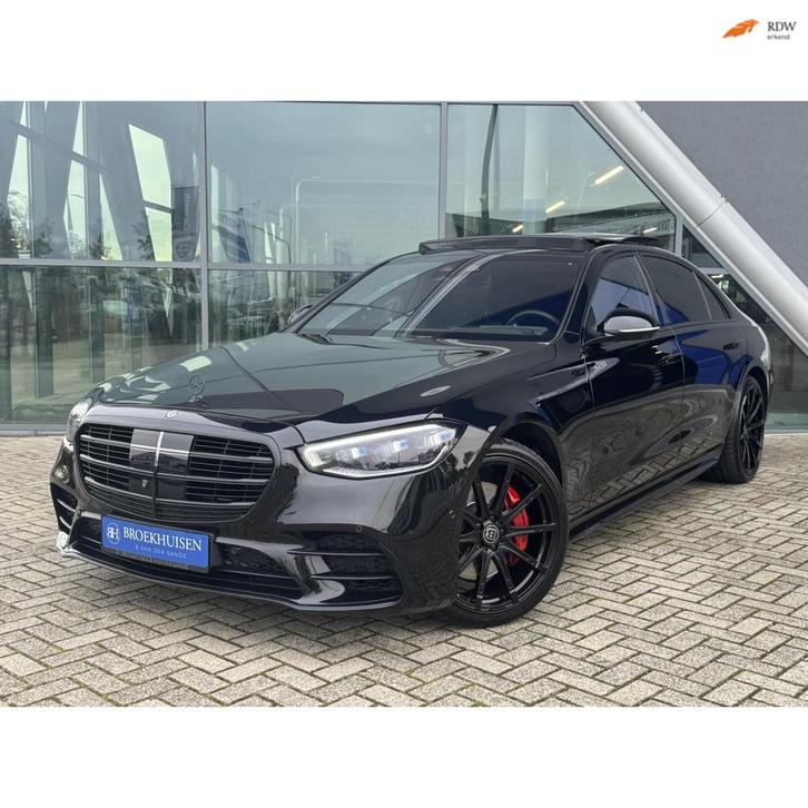 Mercedes-Benz S-klasse 580 4MATIC Lang AMG Line 503pk Massag, Auto's, Mercedes-Benz, Bedrijf, Te koop, S-Klasse, 360° camera, 4x4
