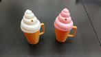 Drinkbekers in de vorm van ijsje, Ophalen of Verzenden, Zo goed als nieuw