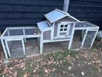 Konijnenhok Joas met nestkast en dubbele ren 255x75x114cm, Ophalen, Hamster, 90 cm of meer, Ren